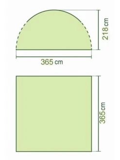 Coleman Event Shelter L Partytent Groen -Kampeerwereld 11262 event shelter 365 x 365