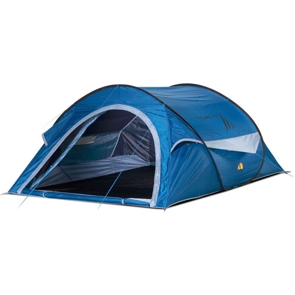 Safarica Cycloon L Pop Up - 3 Persoons Tent Blauw 1 Safarica Cycloon L Pop Up - 3 Persoons Tent Blauw
