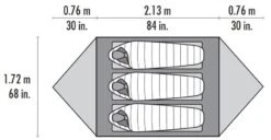 MSR Mutha Hubba NX / 3 Persoons Tent Groen -Kampeerwereld 34238 msr mutha hubba nx 3 persoons tent green