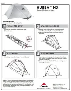 MSR Hubba NX / 1 Persoons Tent - Groen 12 MSR Hubba NX / 1 Persoons Tent - Groen -Kampeerwereld 34261 msr hubba nx 1 persoons tent
