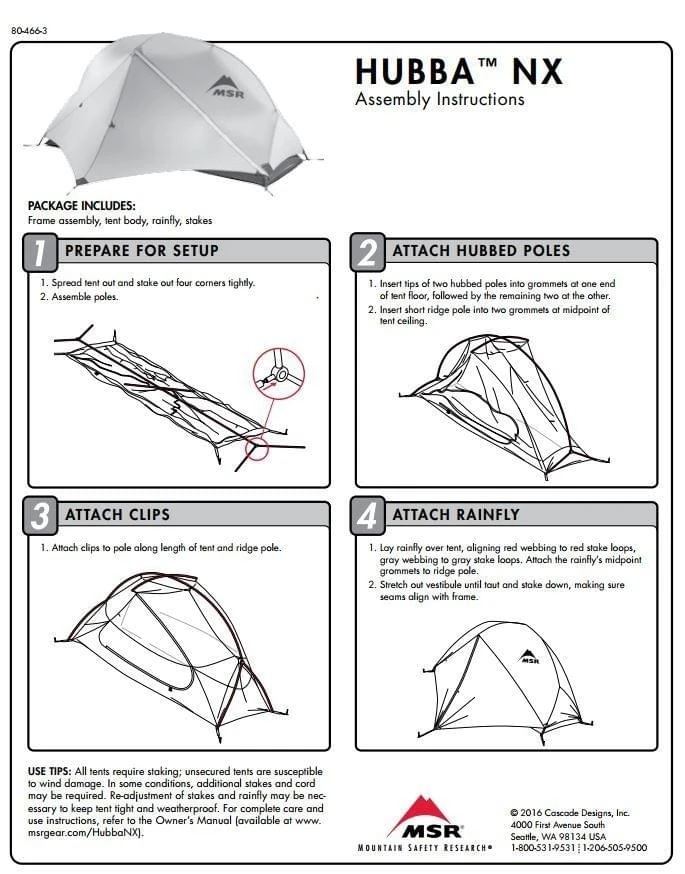 MSR Hubba NX / 1 Persoons Tent - Groen 6 MSR Hubba NX / 1 Persoons Tent - Groen - Afbeelding 6