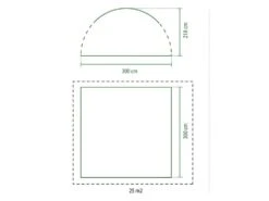 Coleman Event Shelter M Partytent Groen -Kampeerwereld 41078 coleman event shelter m 3 x 3 m