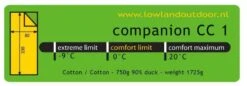 Lowland Companion CC 1 Deken Slaapzak Dons Blauw -Kampeerwereld 48113 lowland companion cc 1