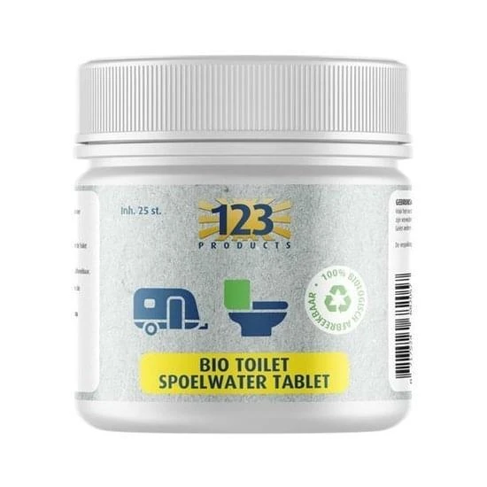 123 Bio Toilet Spoelwater Tablet 1 123 Bio Toilet Spoelwater Tablet