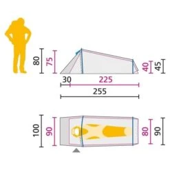 Jack Wolfskin Gossamer 1 / 1 Persoons Tent Donkergroen -Kampeerwereld 66200 jack wolfskin gossamer 1 1 persoons tent