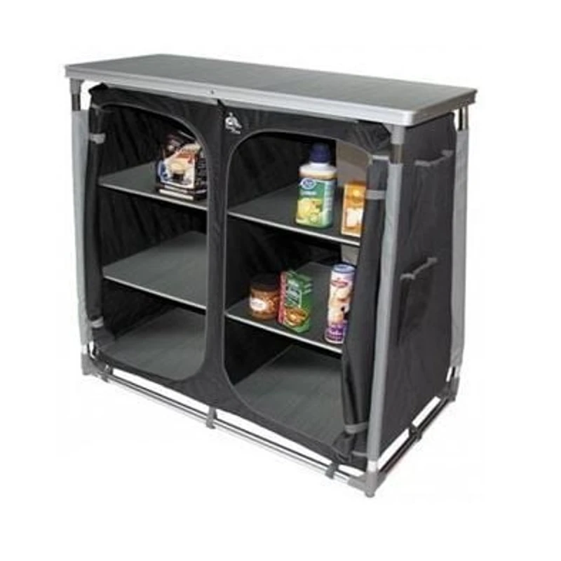 Defa Grey Line Schuine Campingkast Grijs 1 Defa Grey Line Schuine Campingkast Grijs