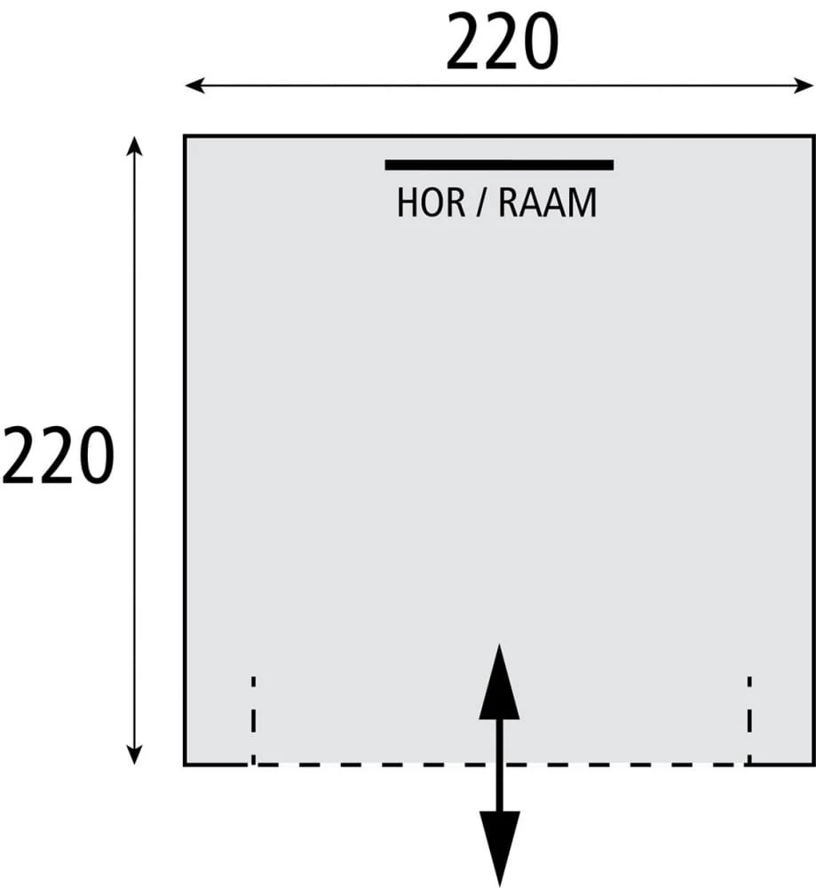 Bardani Picasso Schuurtent Grijs 2 Bardani Picasso Schuurtent Grijs - Afbeelding 2
