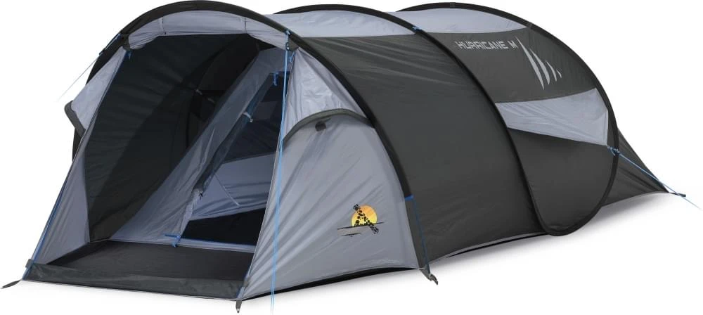 Safarica Hurricane M Pop Up - 2 Persoons Tent Grijs 1 Safarica Hurricane M Pop Up - 2 Persoons Tent Grijs