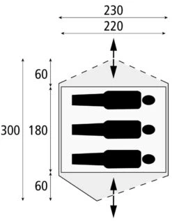 Safarica Dakar 230 - 2 Persoons Tent Grijs 11 Safarica Dakar 230 - 2 Persoons Tent Grijs -Kampeerwereld 74786 safarica dakar 230 2 persoons tent