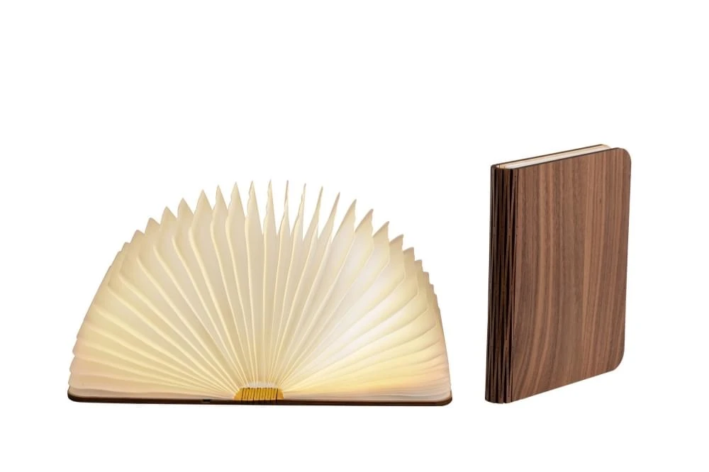 LEDR Boek Lamp Walnut Large 1 LEDR Boek Lamp Walnut Large