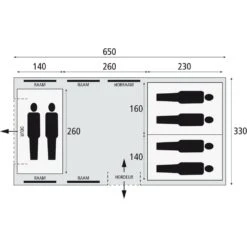 Bardani Porto Grande 650 RSTC - 6 Persoons Tent Beige -Kampeerwereld 77413 bardani porto grande 650 rstc 6 persoons tent