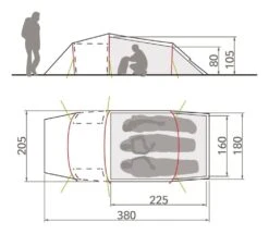 Vaude Arco XT 3P / 3 Persoons Tent Rood 7 Vaude Arco XT 3P / 3 Persoons Tent Rood -Kampeerwereld 78543 vaude arco xt 3p 3 persoons tent