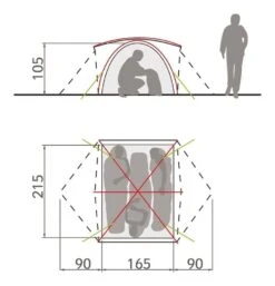 Vaude Campo 3P 3 Persoons Tent -Kampeerwereld 78547 vaude campo 3p 3 persoons tent