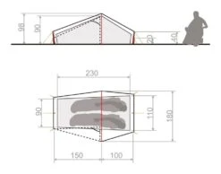 Vaude Lizard Seamless 1P / 1 Persoons Tent Groen -Kampeerwereld 78552 vaude lizard seamless 1p 1 persoons tent