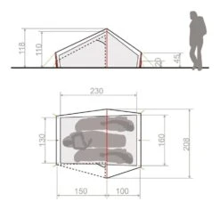 Vaude Lizard Seamless 2P / 2 Persoons Tent Groen -Kampeerwereld 78556 vaude lizard seamless 2p 2 persoons tent