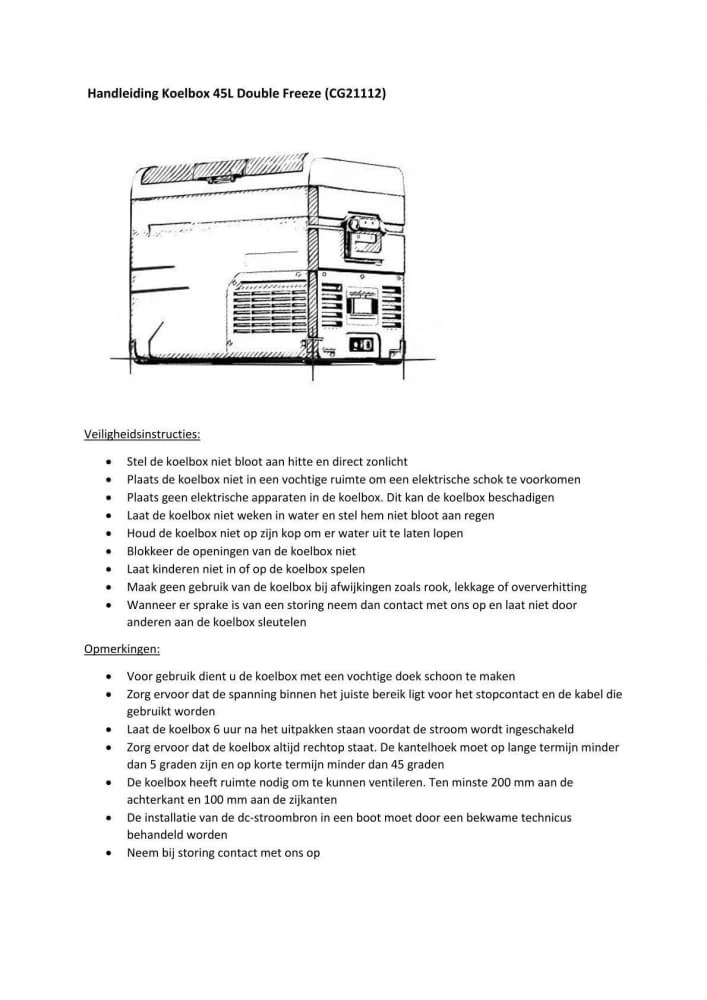 Campguru 45L Double Koelbox 3 Campguru 45L Double Koelbox - Afbeelding 3