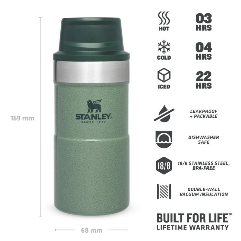 Stanley The Trigger-Action Travel Mug 0,25L Groen 4 Stanley The Trigger-Action Travel Mug 0,25L Groen - Afbeelding 4