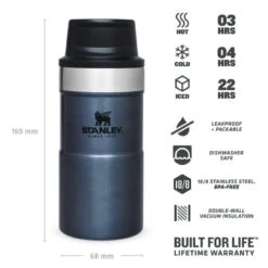 Stanley The Trigger-Action Travel Mug 0,25L Blauw 8 Stanley The Trigger-Action Travel Mug 0,25L Blauw -Kampeerwereld 82046 stanley the trigger action travel mug 025l