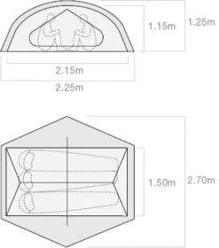 Exped Lyra III / 3 Persoons Tent -Kampeerwereld 84133 exped lyra iii 3 persoons tent