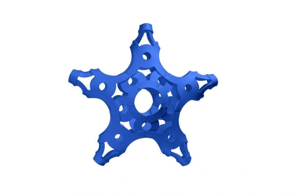 Foooty Reis Voetbal Blauw 6 Foooty Reis Voetbal Blauw - Afbeelding 6