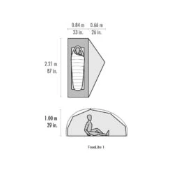 MSR FreeLite 1 / 1 Persoons Tent Groen -Kampeerwereld 84966 msr freelite 1 1 persoons tent