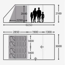 Dometic Rarotonga FTT 401 TC 4-persoons Opblaastent -Kampeerwereld 85417 dometic rarotonga ftt 401 tc 4 persoons opblaastent