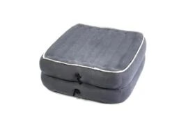 Human Comfort Pouffe Davron XL Opblaasbaar Grijs -Kampeerwereld 89534 human comfort pouffe davron xl grey opblaasbaar