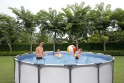 Bestway Zwembad Steel Pro Max Set Rond 427 -Kampeerwereld 90746 bestway zwembad steel pro max set rond 427