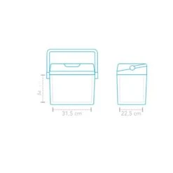 Mestic MTEC-25 Thermo-Elektrische Koelbox -Kampeerwereld 90799 mestic mtec 25 thermo elektrische koelbox