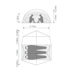 Exped Outer Space III / 3 Persoons Tent 5 Exped Outer Space III / 3 Persoons Tent -Kampeerwereld 92145 exped outer space iii