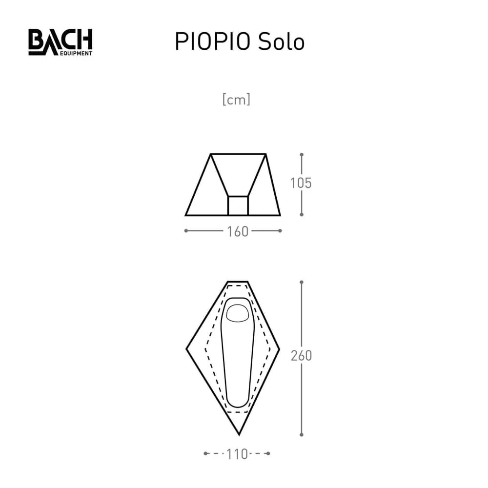 Bach PioPio Solo Tent UL Oranje 4 Bach PioPio Solo Tent UL Oranje - Afbeelding 4