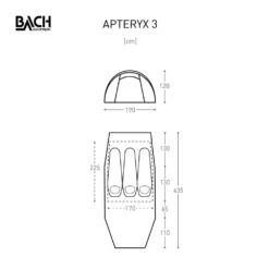 Bach Apteryx 3 / 3 Persoons Tent Donkergroen -Kampeerwereld 96092 bach apteryx 3 3 persoons tent