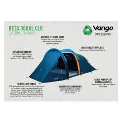 Vango Beta 350XL CLR / 3 Persoons Tent Blauw -Kampeerwereld 96963 vango beta 350xl clr 3 persoons tent