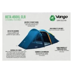 Vango Beta 450XL CLR / 4 Persoons Tent Blauw 6 Vango Beta 450XL CLR / 4 Persoons Tent Blauw -Kampeerwereld 96968 vango beta 450xl clr 4 persoons tent