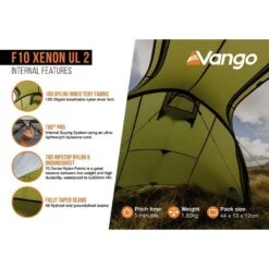 Vango F10 Xenon UL 2 / 2 Persoons Tent Groen 13 Vango F10 Xenon UL 2 / 2 Persoons Tent Groen -Kampeerwereld 96975 vango f10 xenon ul 2 2 persoons tent