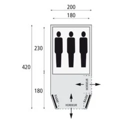 Bardani Airwolf 200 TC / 2 Persoons Opblaastent Beige -Kampeerwereld 98696 bardani airwolf 200 tc 2 persoons opblaastent